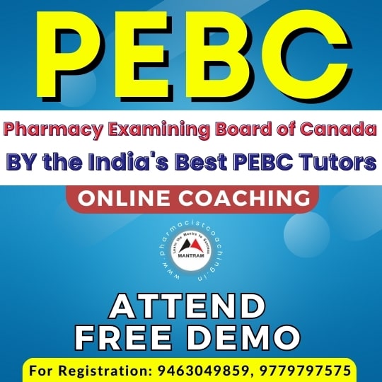 Online PEBC Canada Exam Coaching in British Columbia Canada