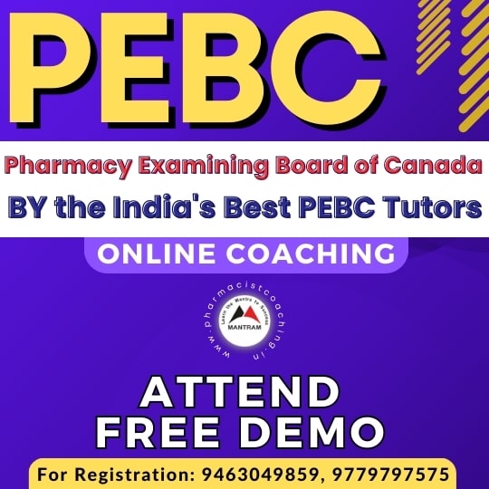 Online PEBC Canada Exam Coaching in Canada