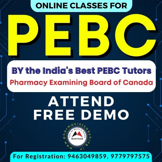 Online PEBC Canada Exam Coaching in New Brunswick Canada